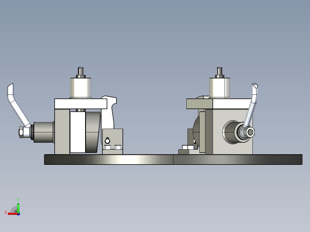 组合式夹紧器工装夹具3D图纸 STEP IGS格式后视图