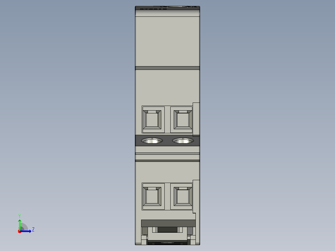 NTE8-J时间继电器三维模型202012左视图