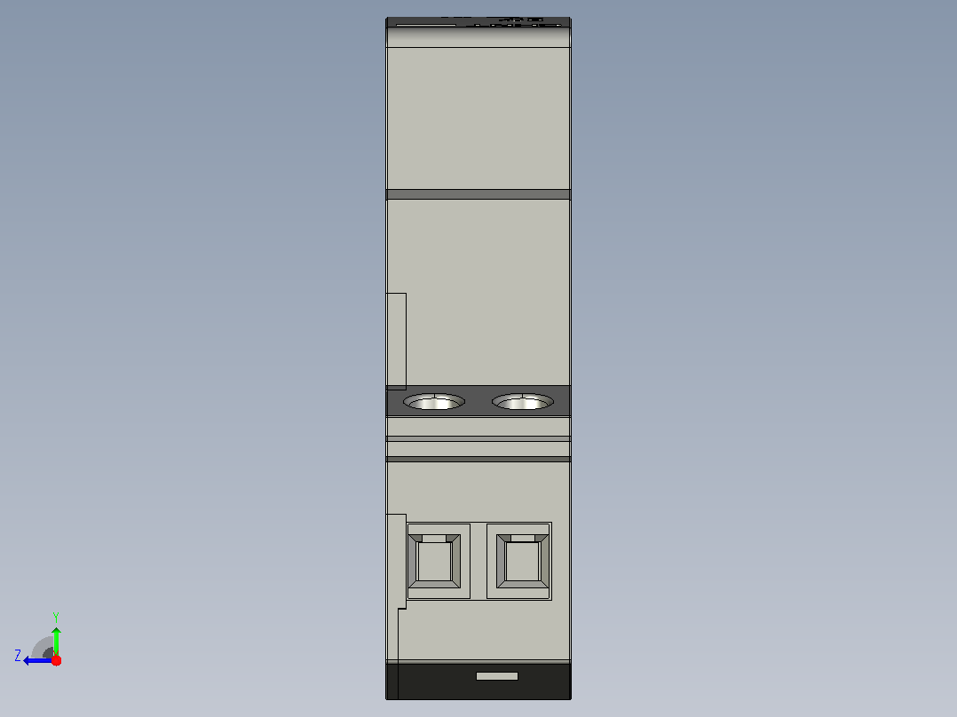 NTE8-J时间继电器三维模型202012右视图