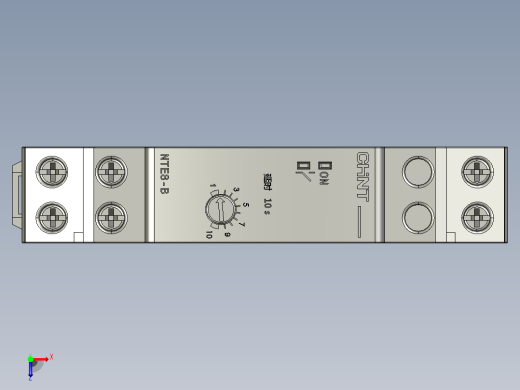 NTE8-J时间继电器三维模型202012俯视缩略图