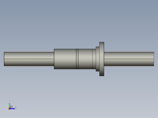 CMFZD12525-5滚珠丝杆3D模型左视缩略图