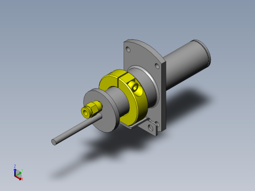 带喷气的摄像头调整机构