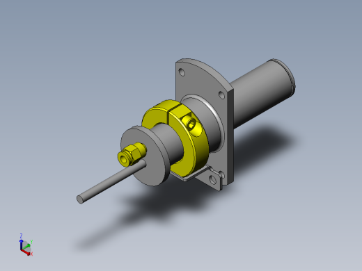 带喷气的摄像头调整机构正等轴测缩略图