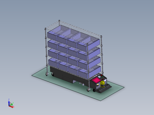 潜伏式AGV配料架sw13