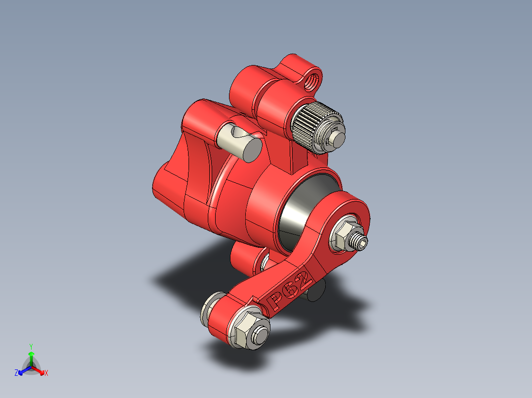 自行车踏板连接件3D图纸 Solidworks设计 附STEP正等轴测图