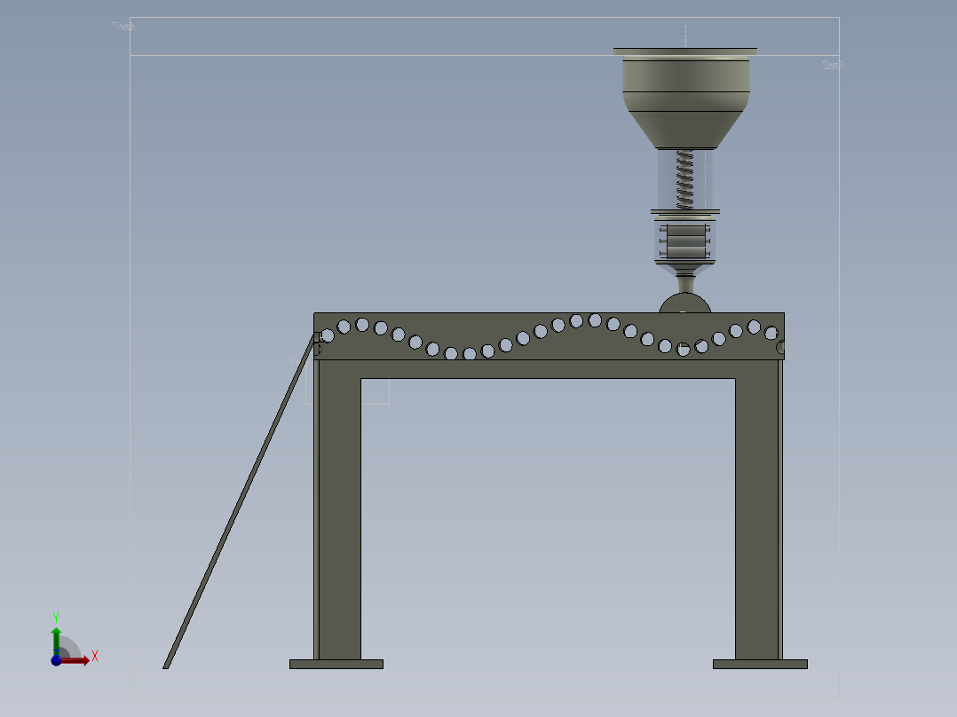 注塑成型模型前视图