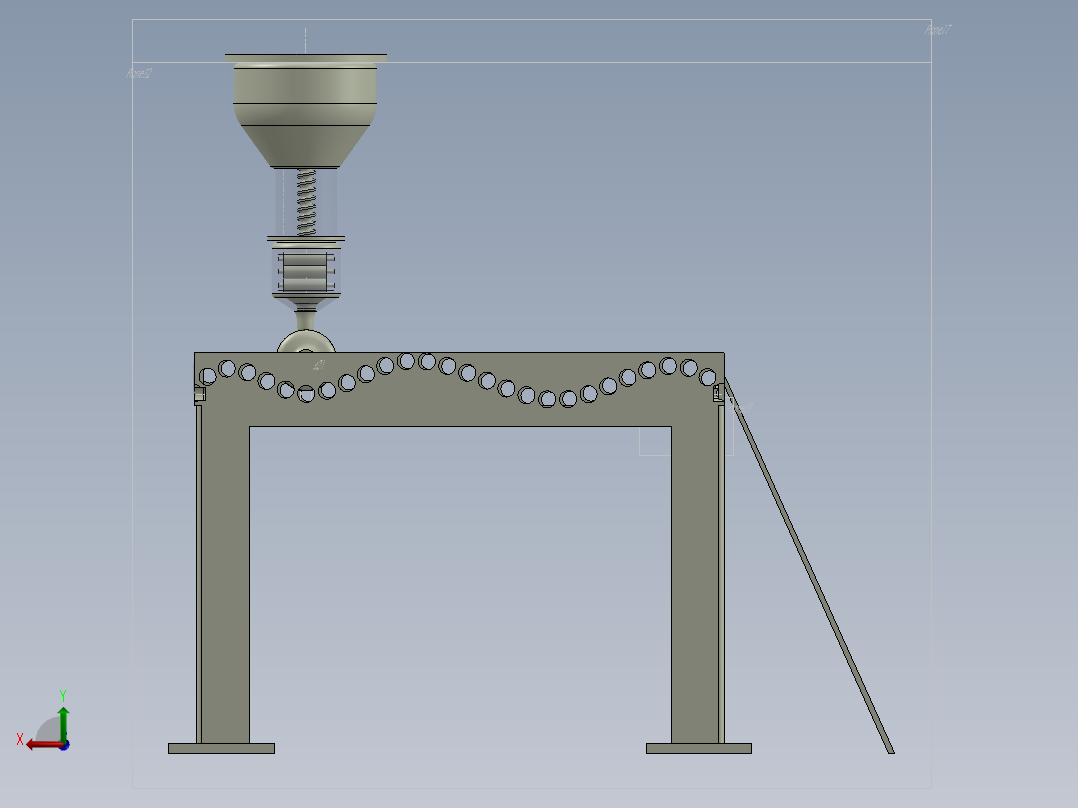 注塑成型模型后视图
