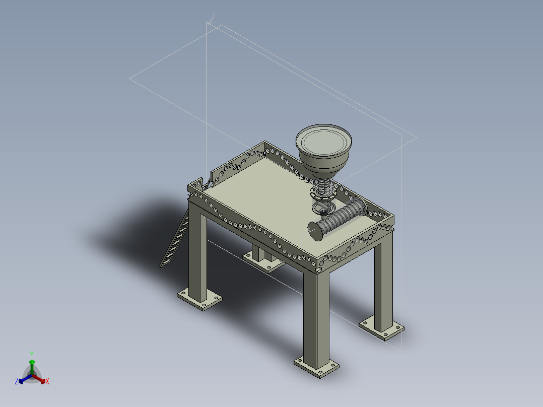 注塑成型模型正等轴测图