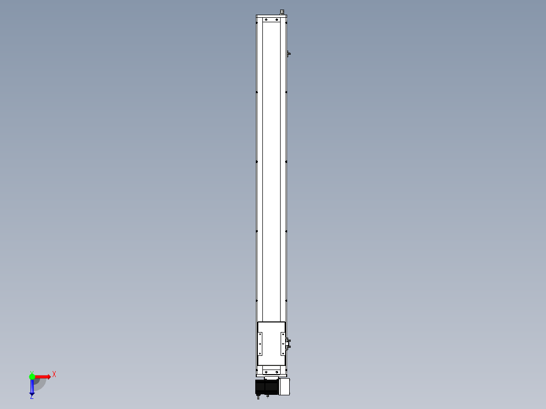 Toyo东佑达直线模组-ECB14-1250-RU俯视图