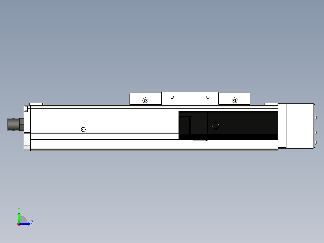 Toyo东佑达直线模组-ECH12-100-BR-100W+煞車左视图