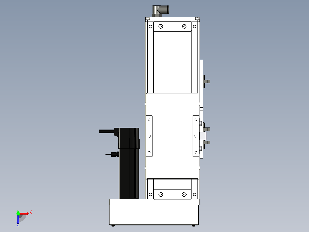 Toyo东佑达直线模组-ECH12-100-BR-100W+煞車俯视图