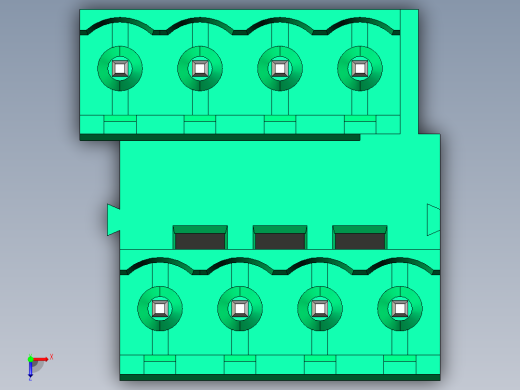 DEGSON 2EDG 系列 5.0mm 可插拔接线端子组-2EDGVT-5.0-08P-14-00AH俯视缩略图
