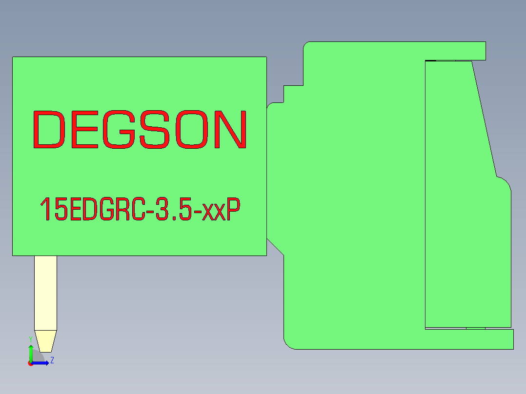 15EDG-3.5-5P(H-Vwt)左视图