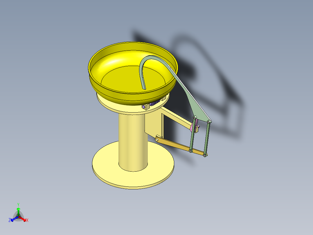 100173搅拌机构学习模型3D图纸 STP格式