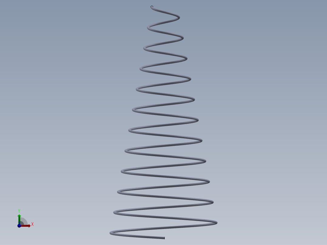 机械弹簧前视图