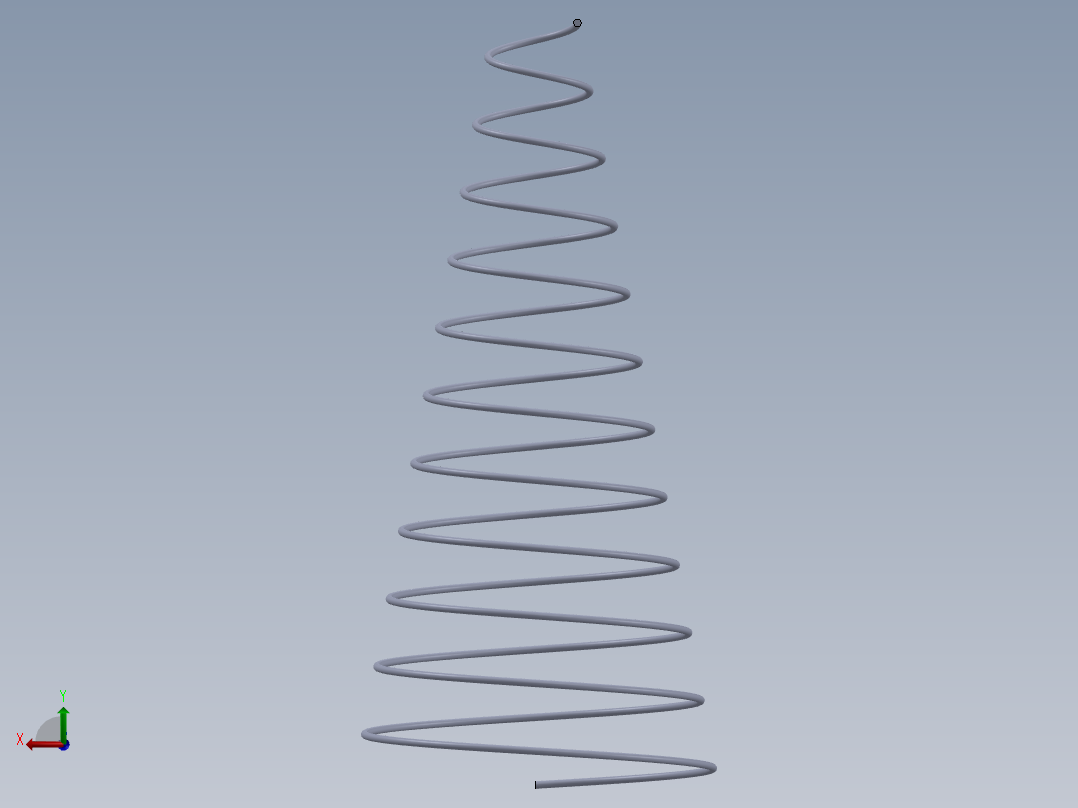 机械弹簧后视图