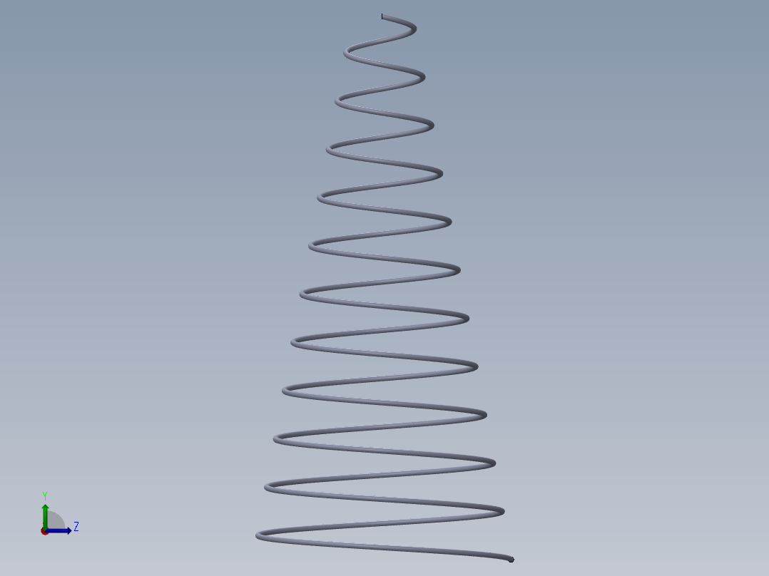 机械弹簧左视图