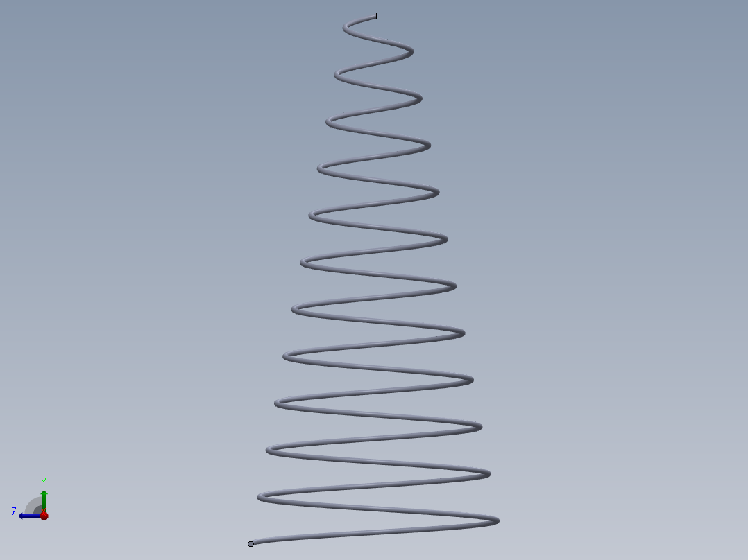 机械弹簧右视图