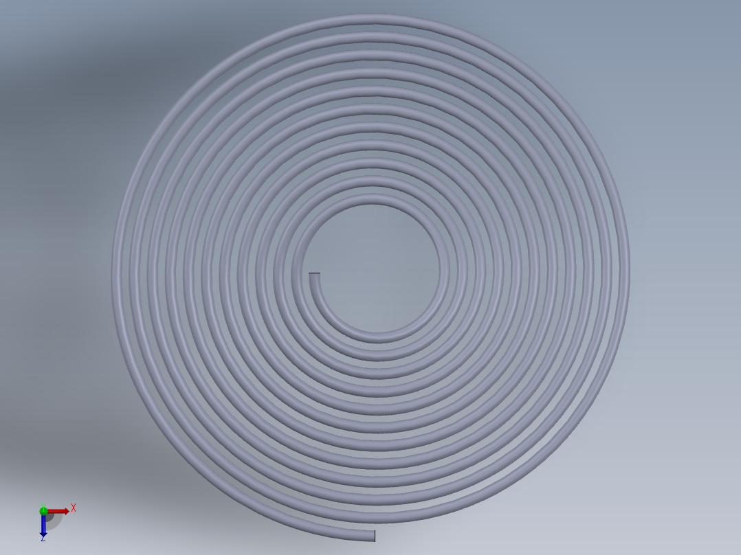 机械弹簧俯视图