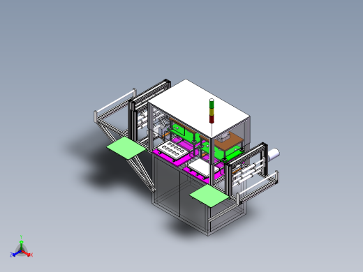 双工位热压机正等轴测缩略图