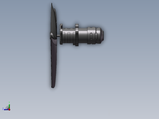 扇叶SW三维模型右视缩略图