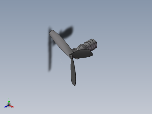 扇叶SW三维模型正等轴测缩略图