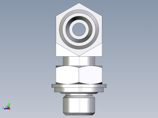 卡套式工业通用硬管接头EO_Adjustable_locknut_branch_tee_TEE06LROMDCF右视缩略图