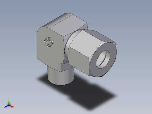 卡套式工业通用硬管接头EO_Male_stud_elbow_WE10LRCF