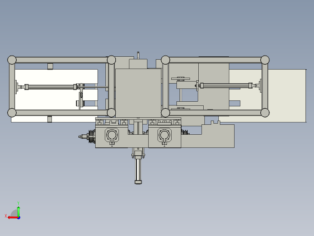 零件加工自动上下料设备后视图
