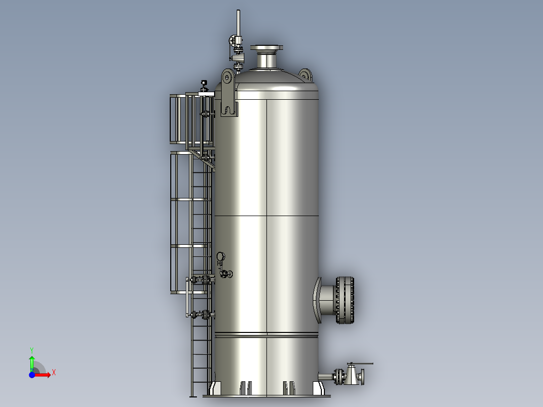 带内部除雾器的 KOD前视图