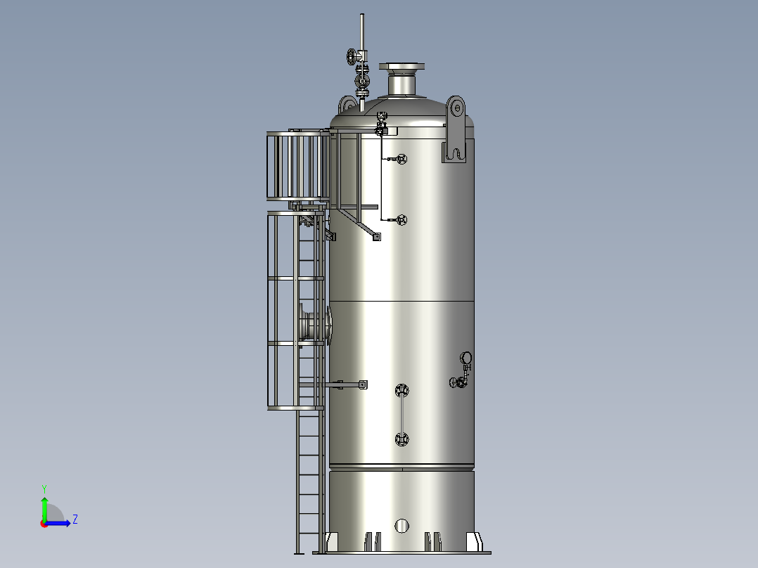 带内部除雾器的 KOD左视图