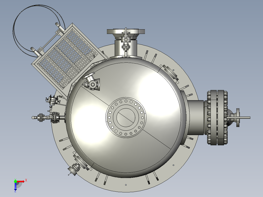 带内部除雾器的 KOD俯视图
