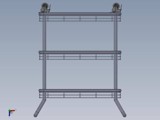 3层推车俯视缩略图
