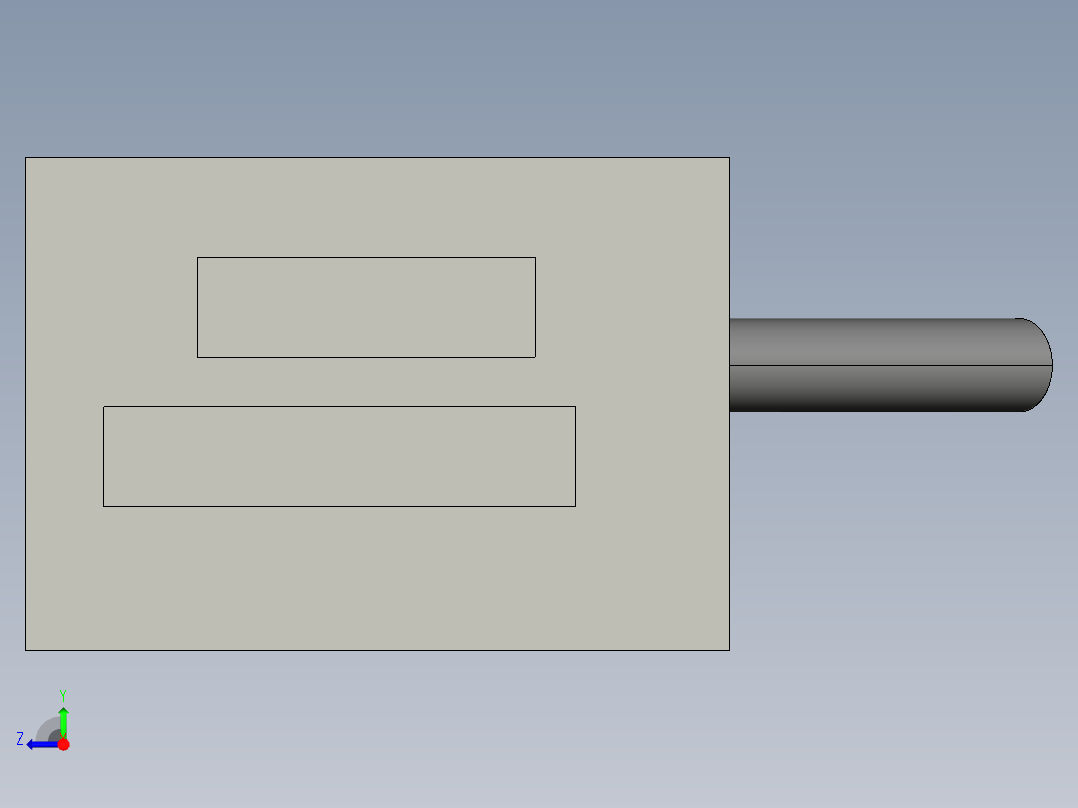 基恩士BL-500_kc图纸模型右视图