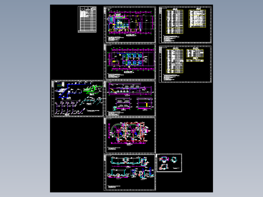 某污泥浓缩池脱水机房详图