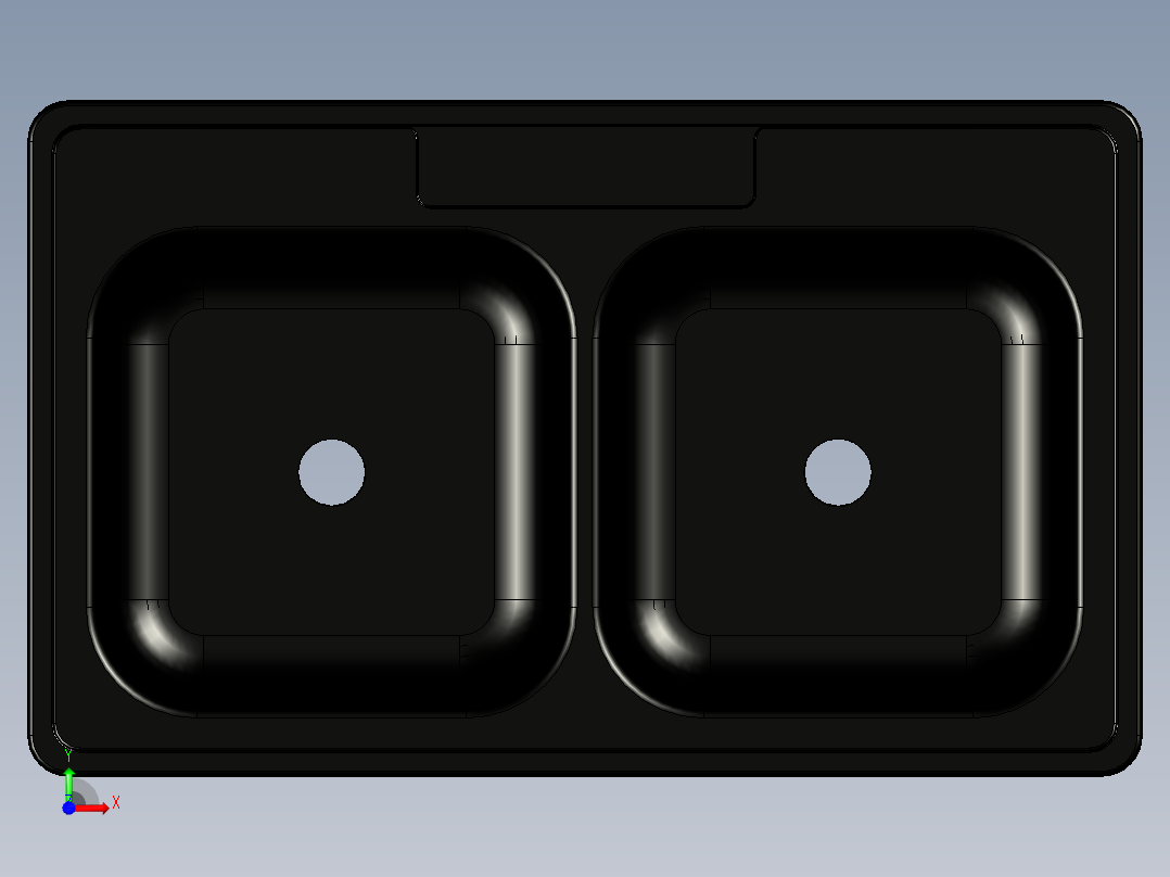 水槽、不锈钢水槽(12)前视图