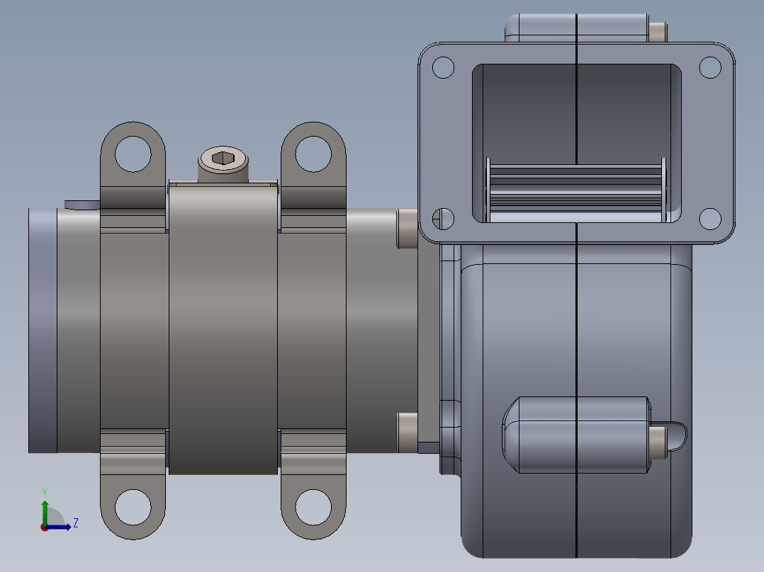 离心风机左视图