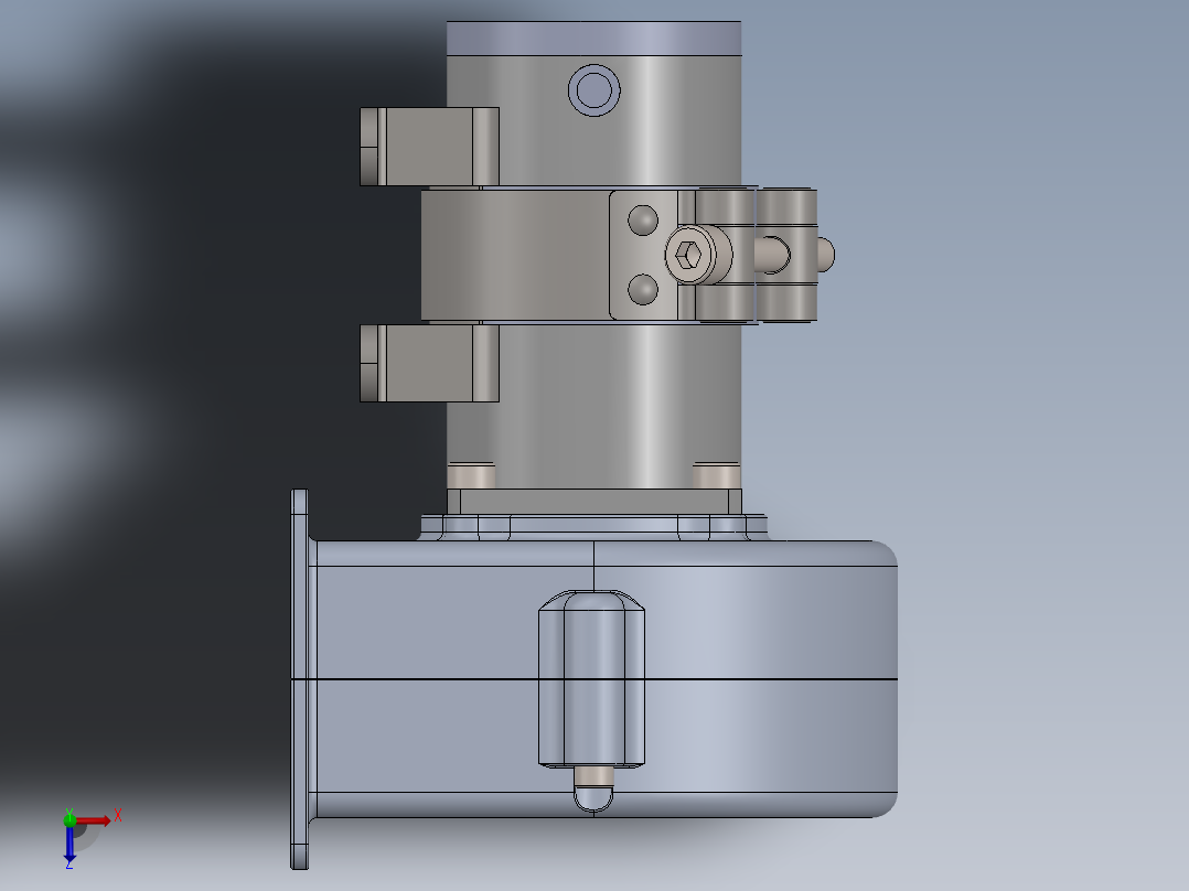 离心风机俯视图