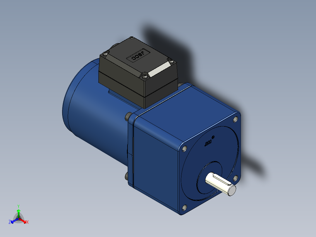 YT系列调速电机-40yt01-180正等轴测图