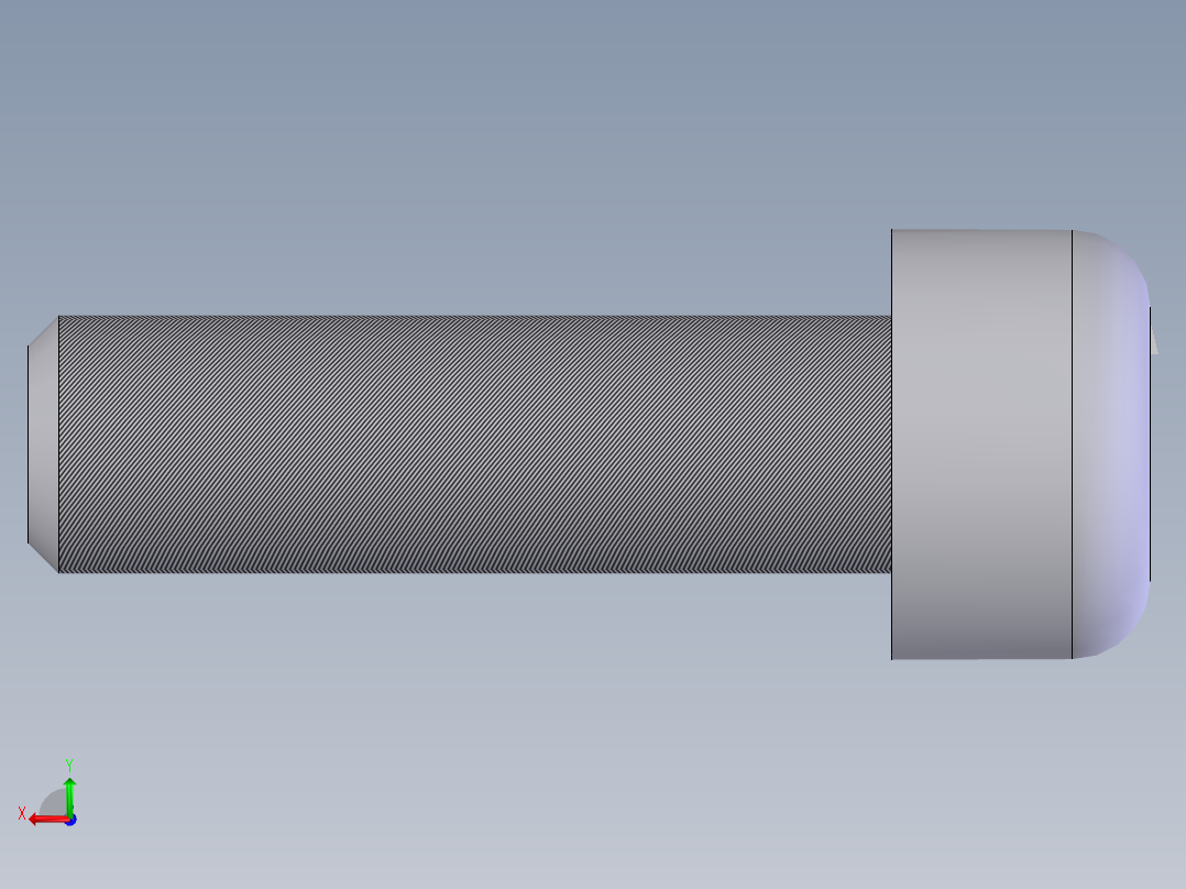 内六角圆柱头螺钉  M6×20后视图