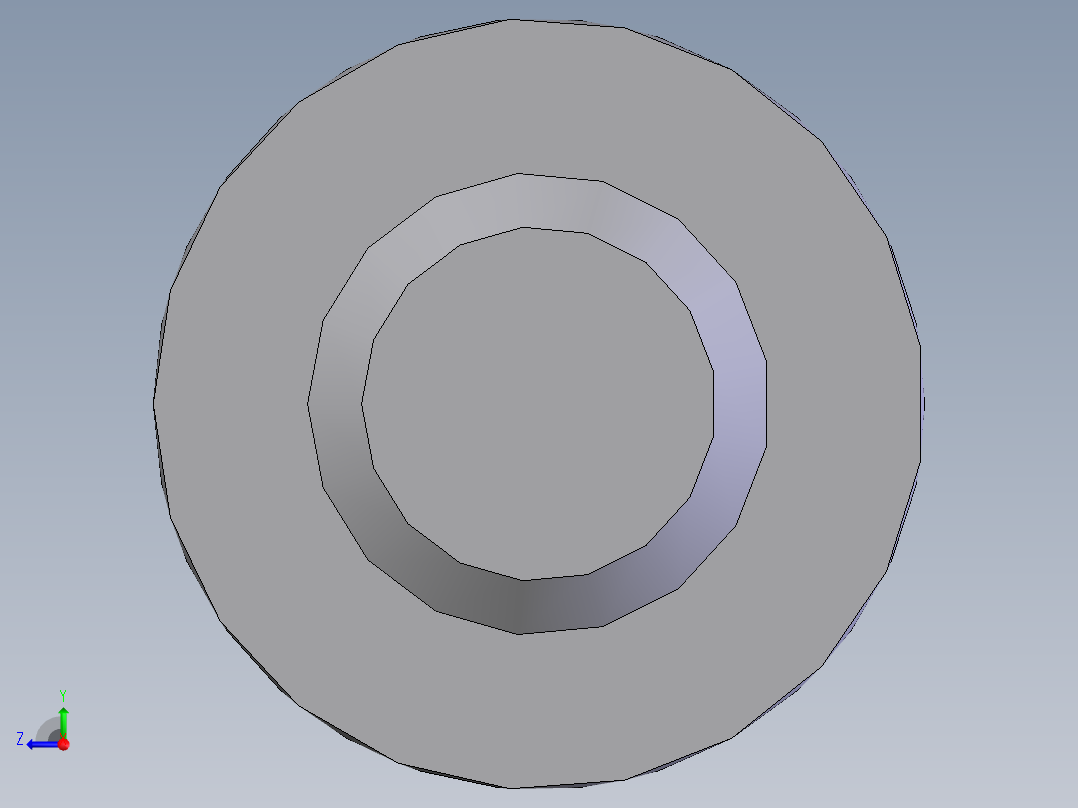 内六角圆柱头螺钉  M6×20右视图