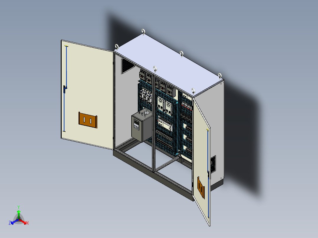 刀开关软启动plc控制柜 55936
