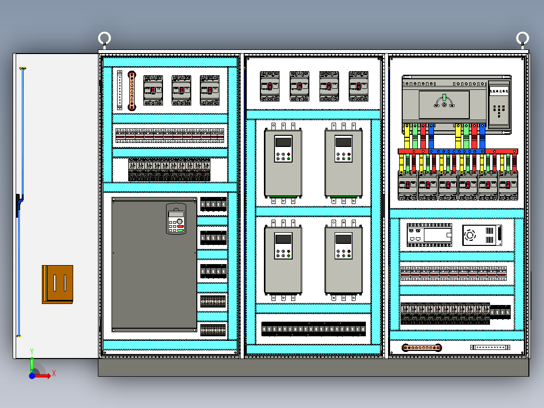 双电源软启动控制柜 63693前视图