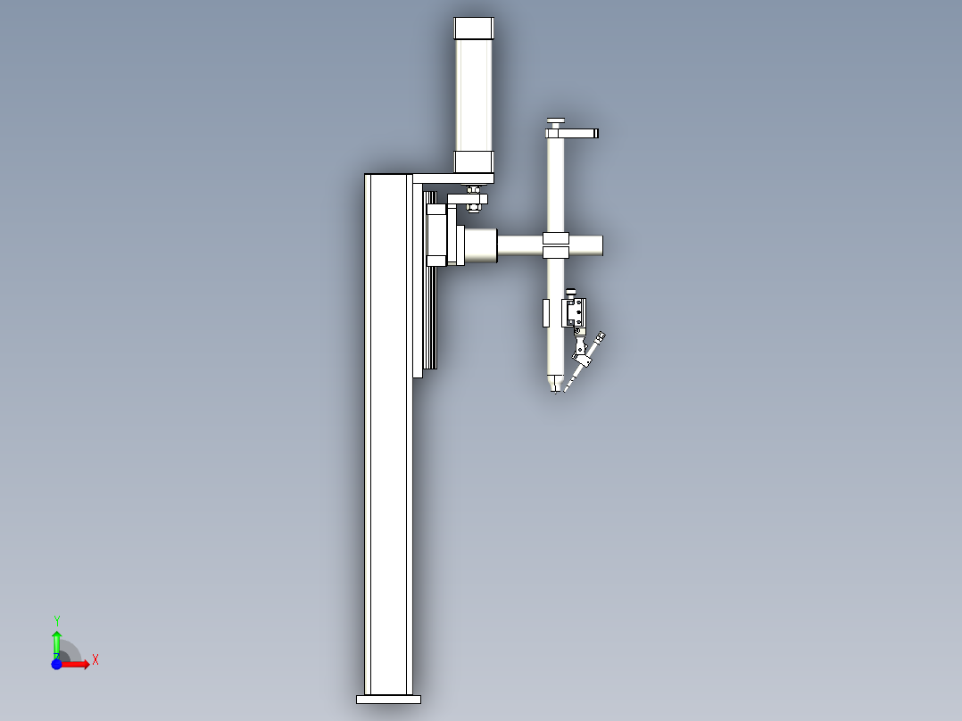 焊接专机进枪机构设计前视图