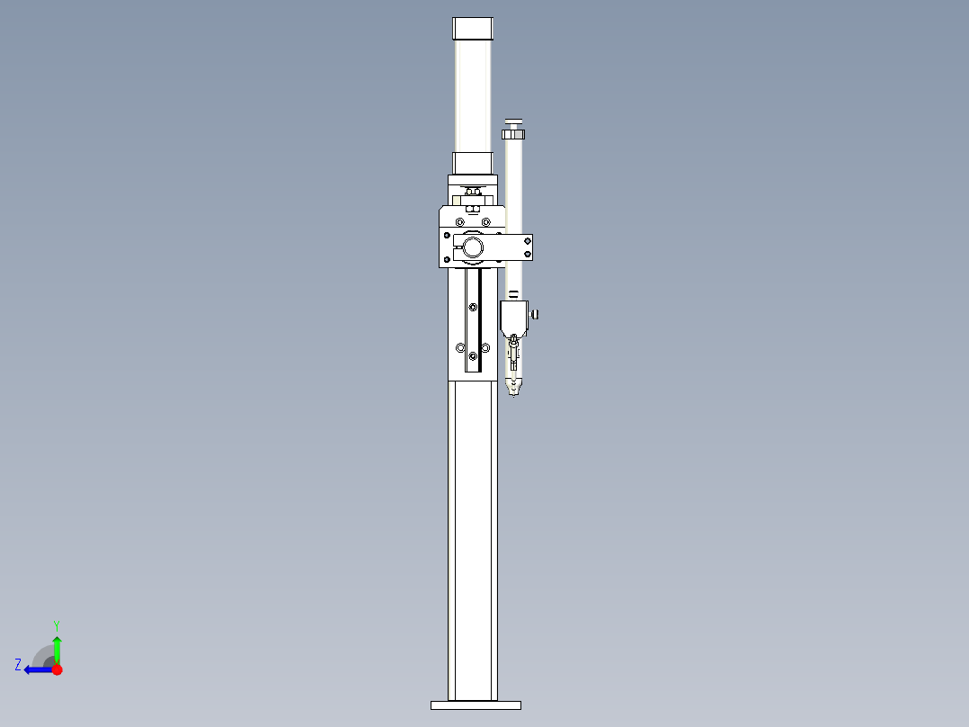 焊接专机进枪机构设计右视图
