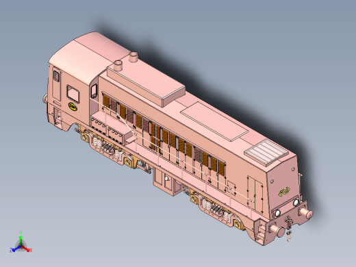 B3003589-柴油电力机车荷兰铁路2205正等轴测缩略图