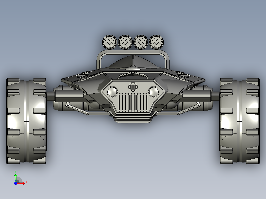 B3003672-越野未来车辆前视图