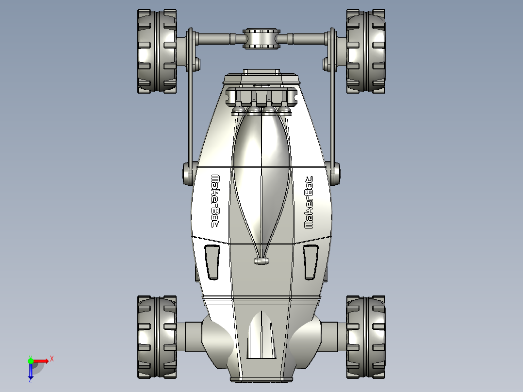 B3003672-越野未来车辆俯视图