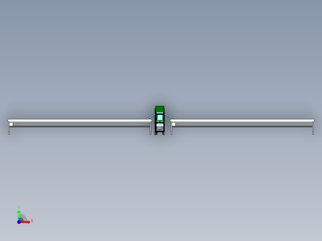 分拣运输台台机构前视图