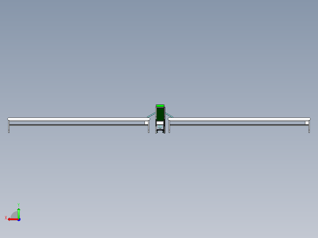 分拣运输台台机构后视图